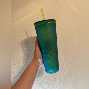 NWT Mountain Dew/Green Grid Starbucks Tumbler